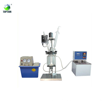 High quality lab process glass reactor 1000ml glass reactor